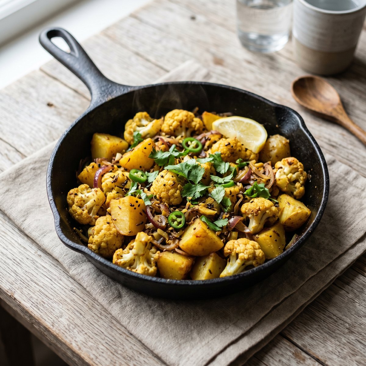 Aloo Gobi with Cumin and Mustard Seeds