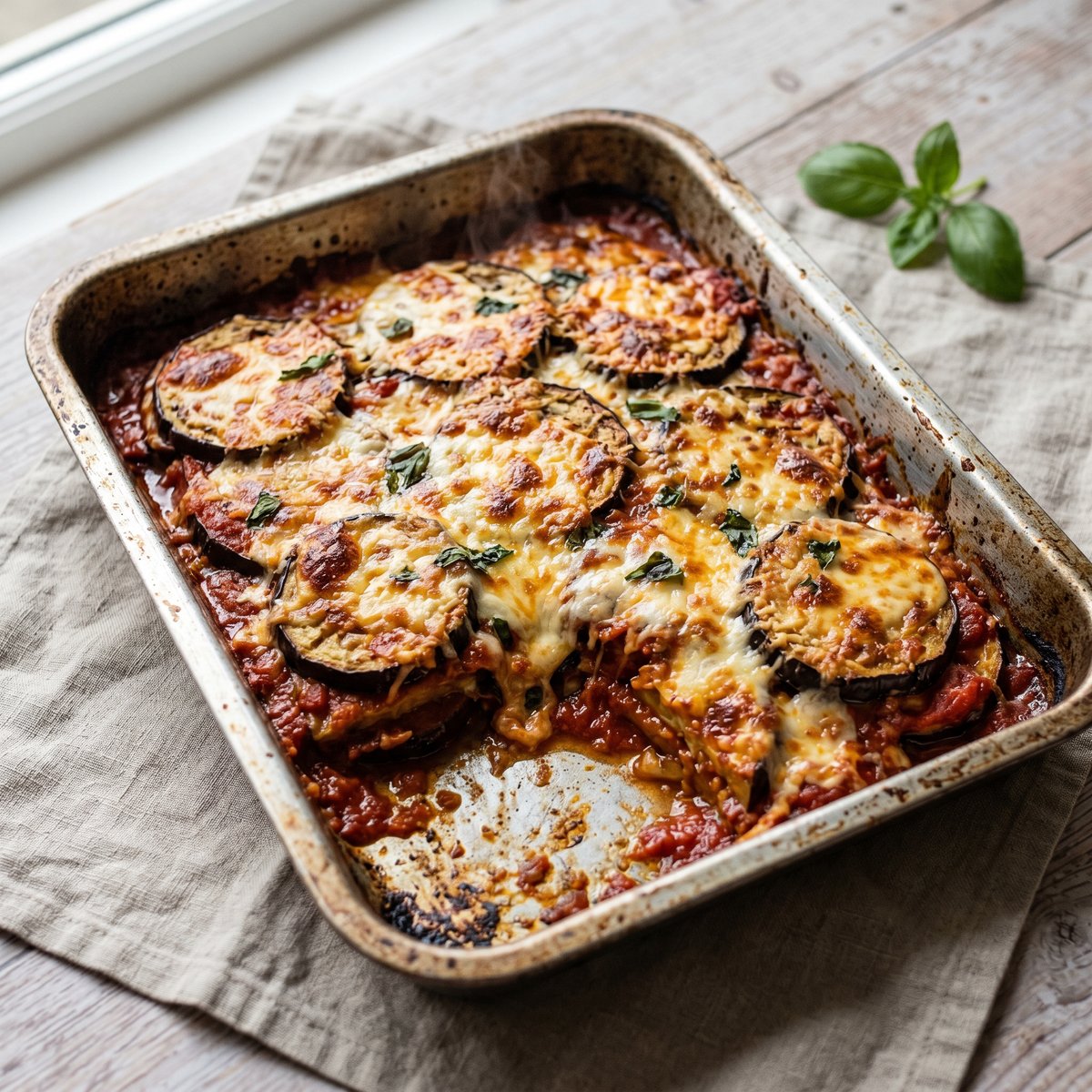 Aubergine Parmigiana Traybake