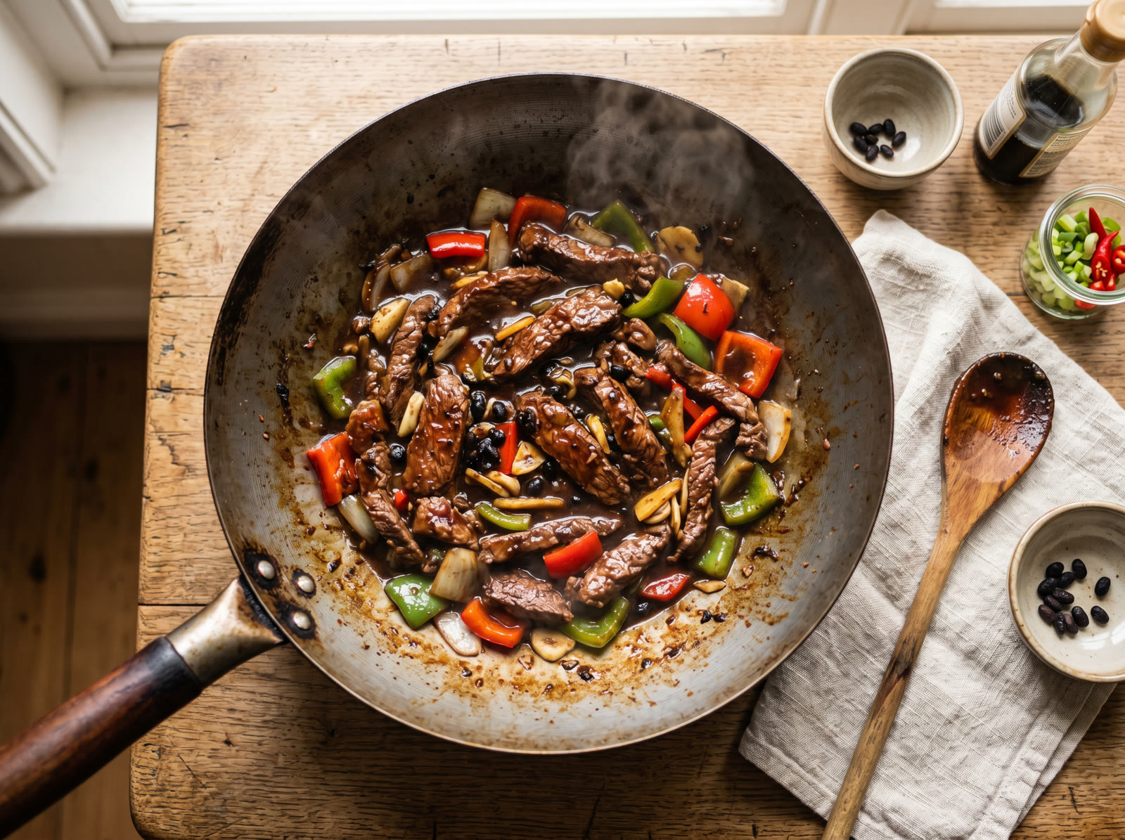Beef in Black Bean Sauce