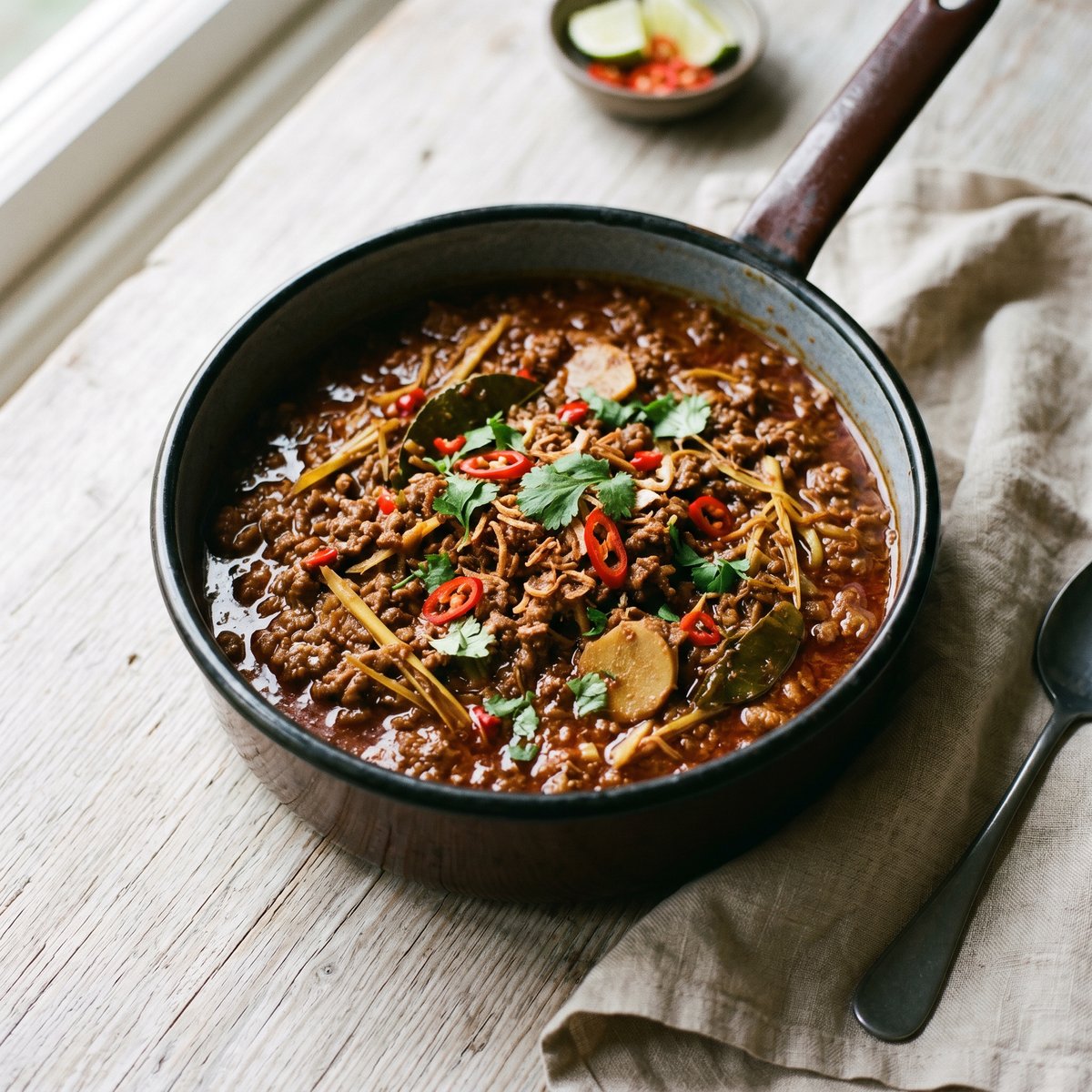 Quick Beef Rendang with Coconut and Lemongrass