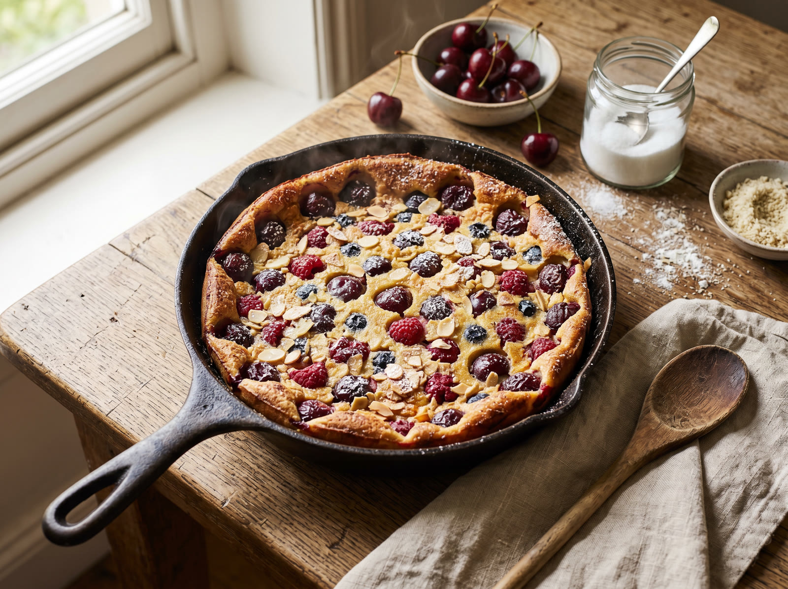 Cherry & Almond Clafoutis
