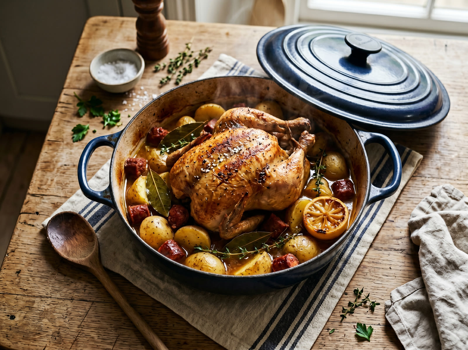 One-Pot Chicken with Chorizo and New Potatoes