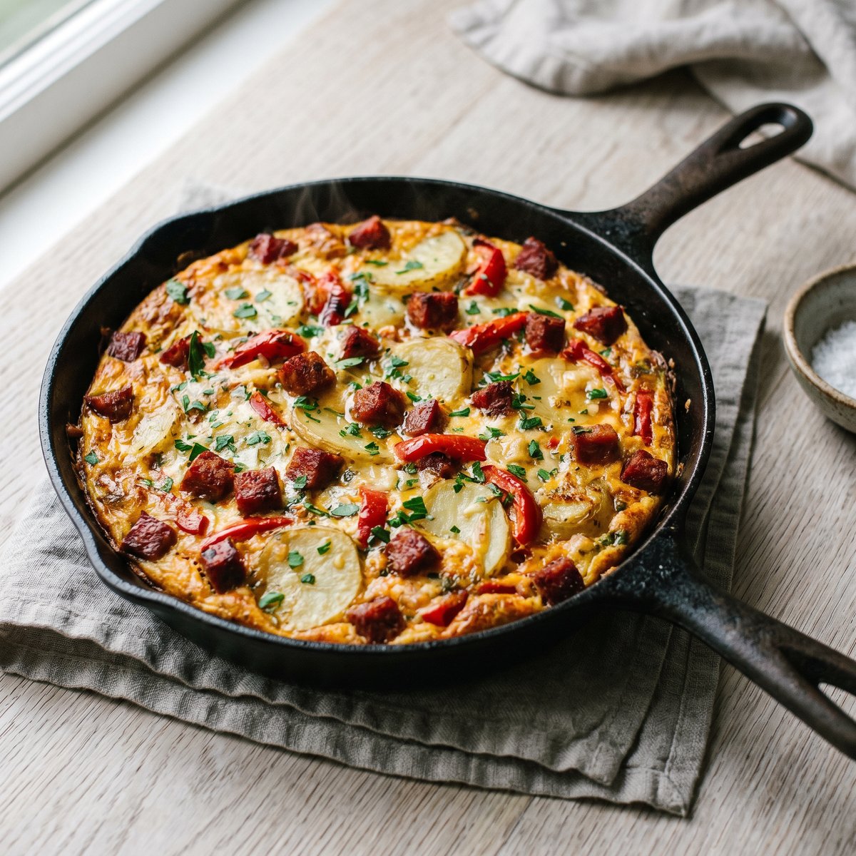 Chorizo and Potato Frittata