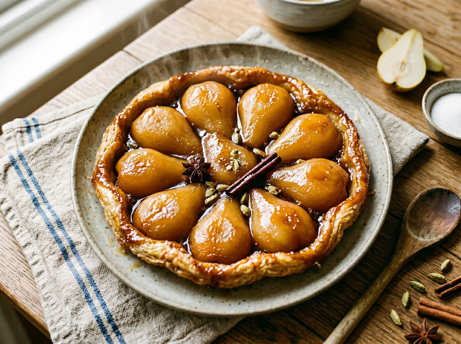 Frying-Pan Pear Tarte Tatin