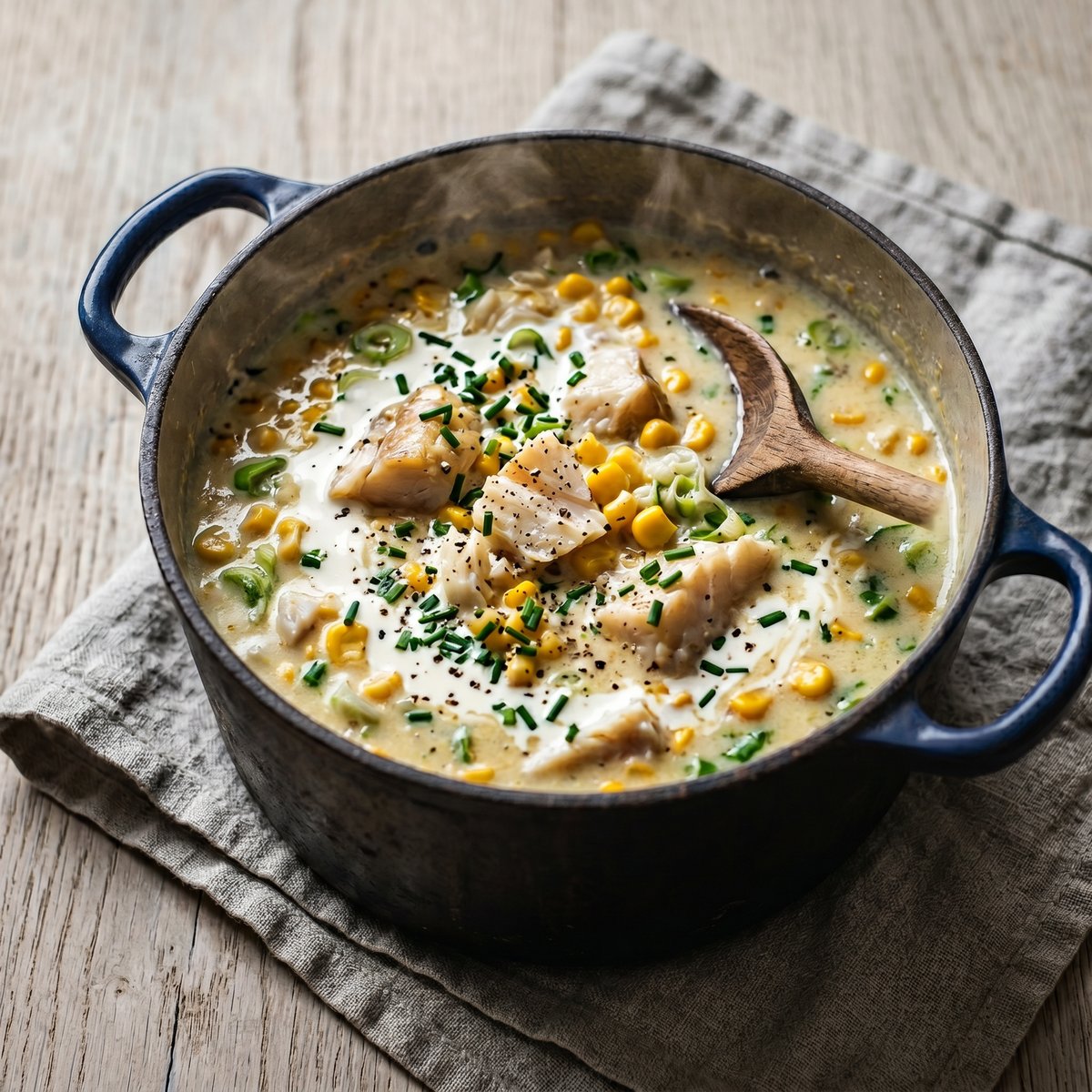 Smoked Haddock and Sweetcorn Chowder