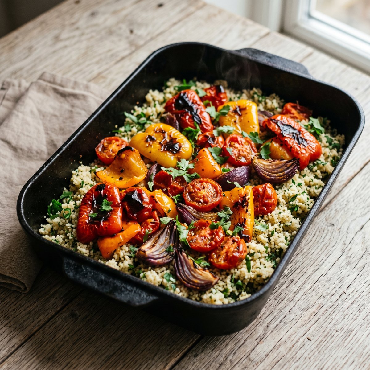 Harissa Roasted Pepper and Couscous Tray