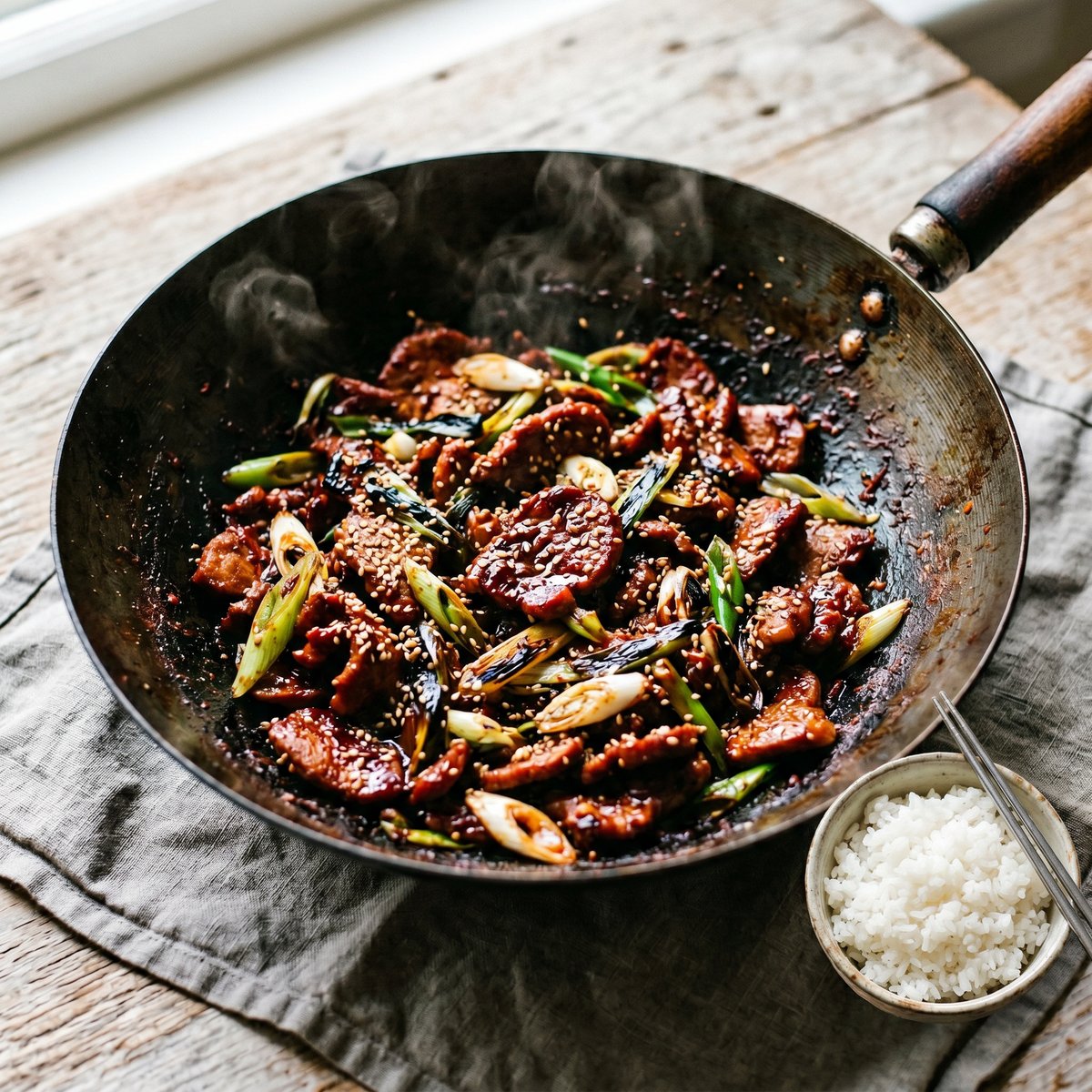 Korean Pork Bulgogi with Rice