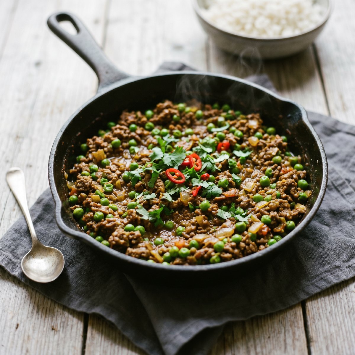 Lamb Keema with Garden Peas