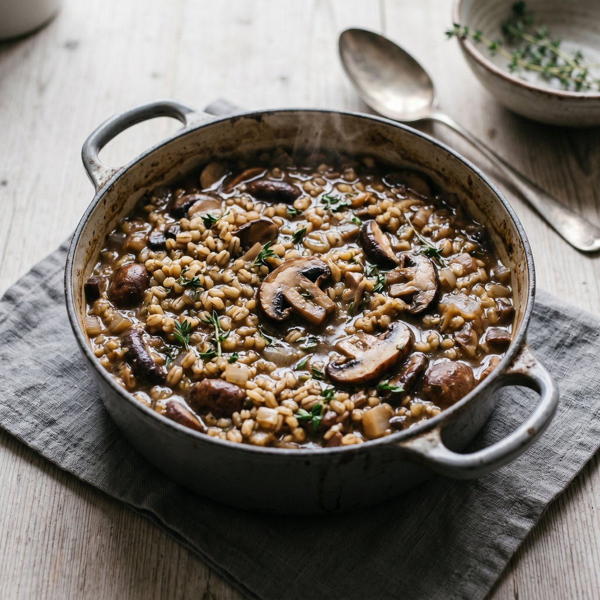 Mushroom and Pearl Barley Casserole