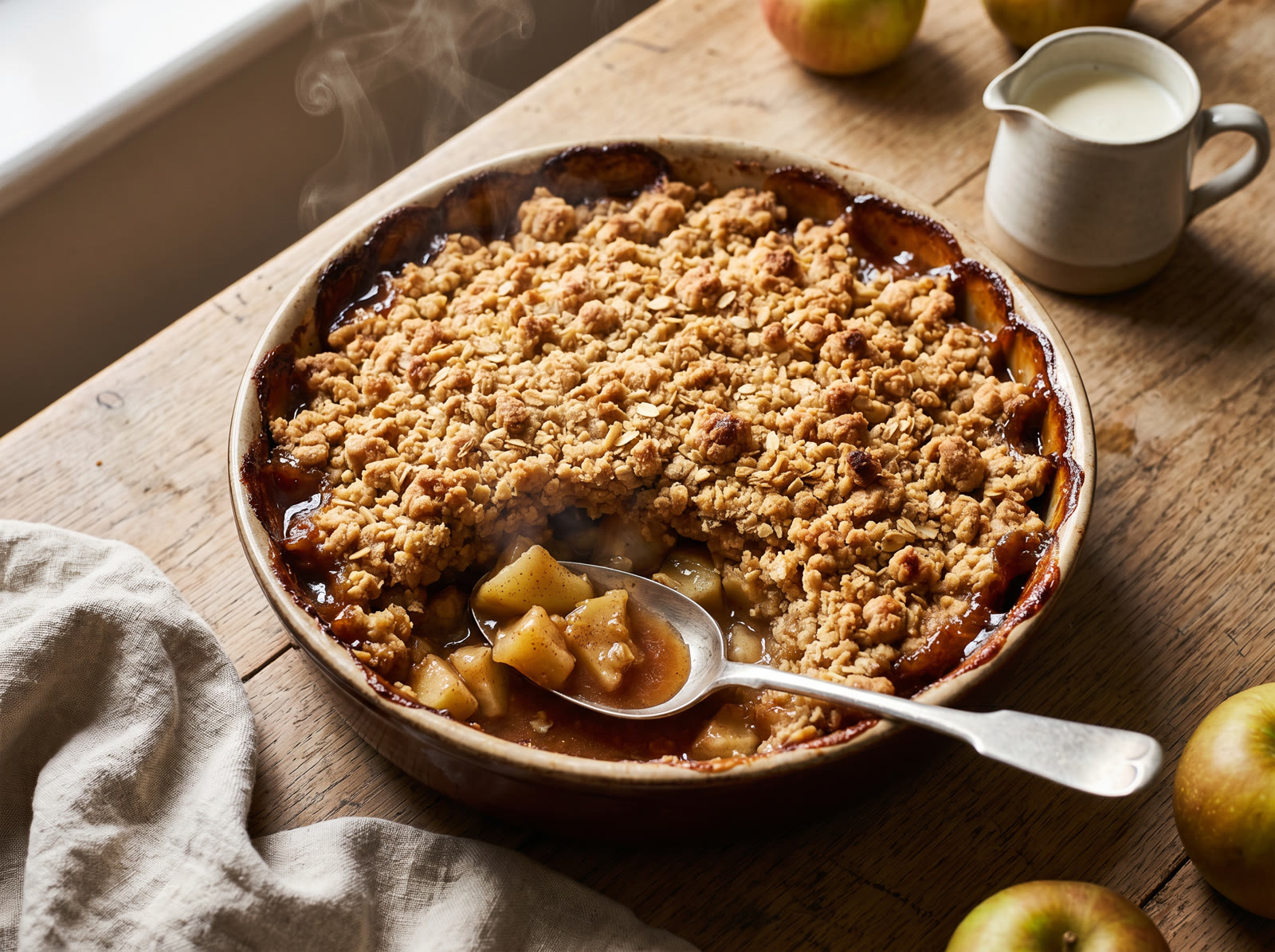 One-Dish Apple Crumble