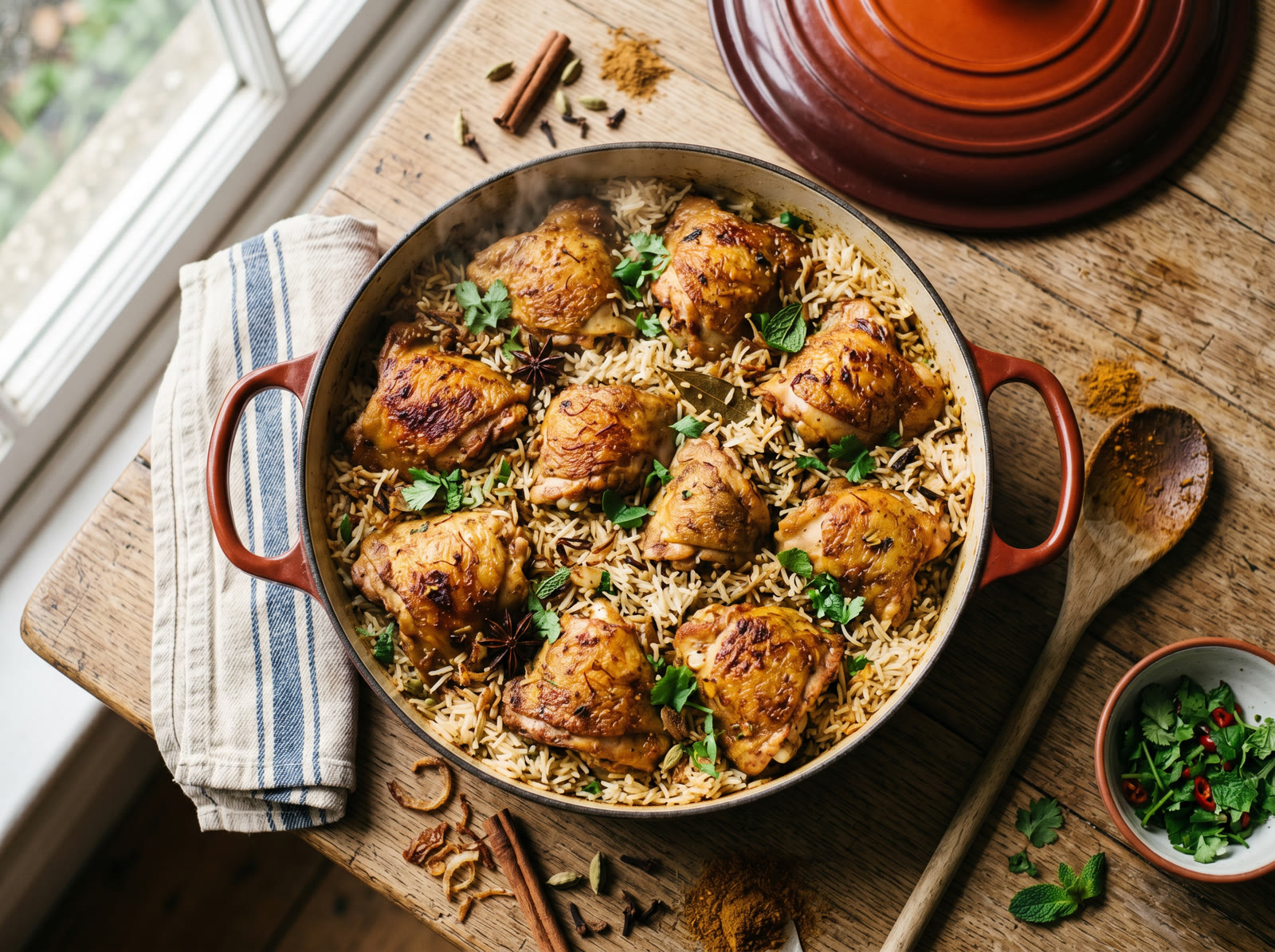 One-Pot Biryani-Style Chicken & Rice