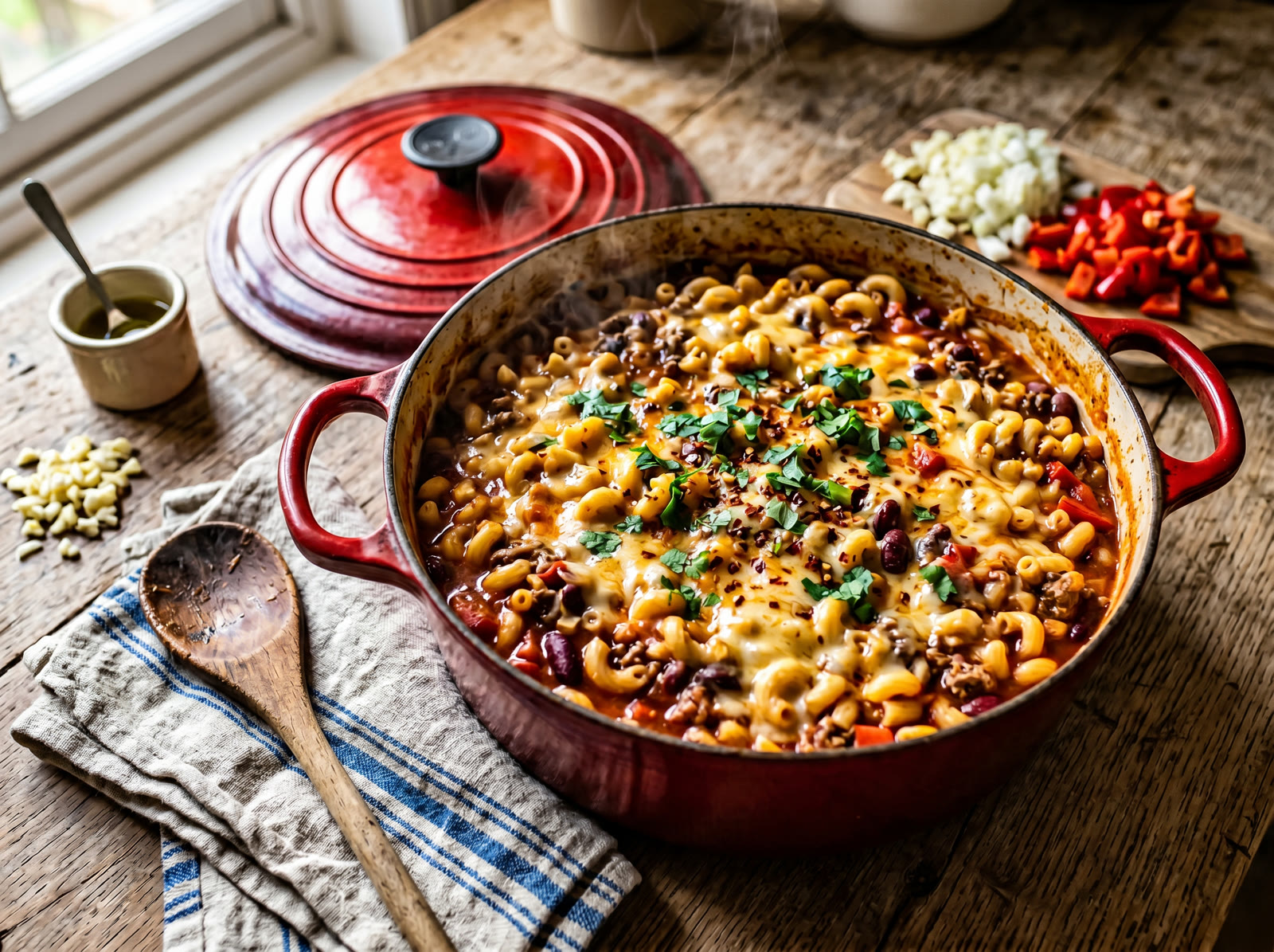 One-Pot Chilli Mac & Cheese