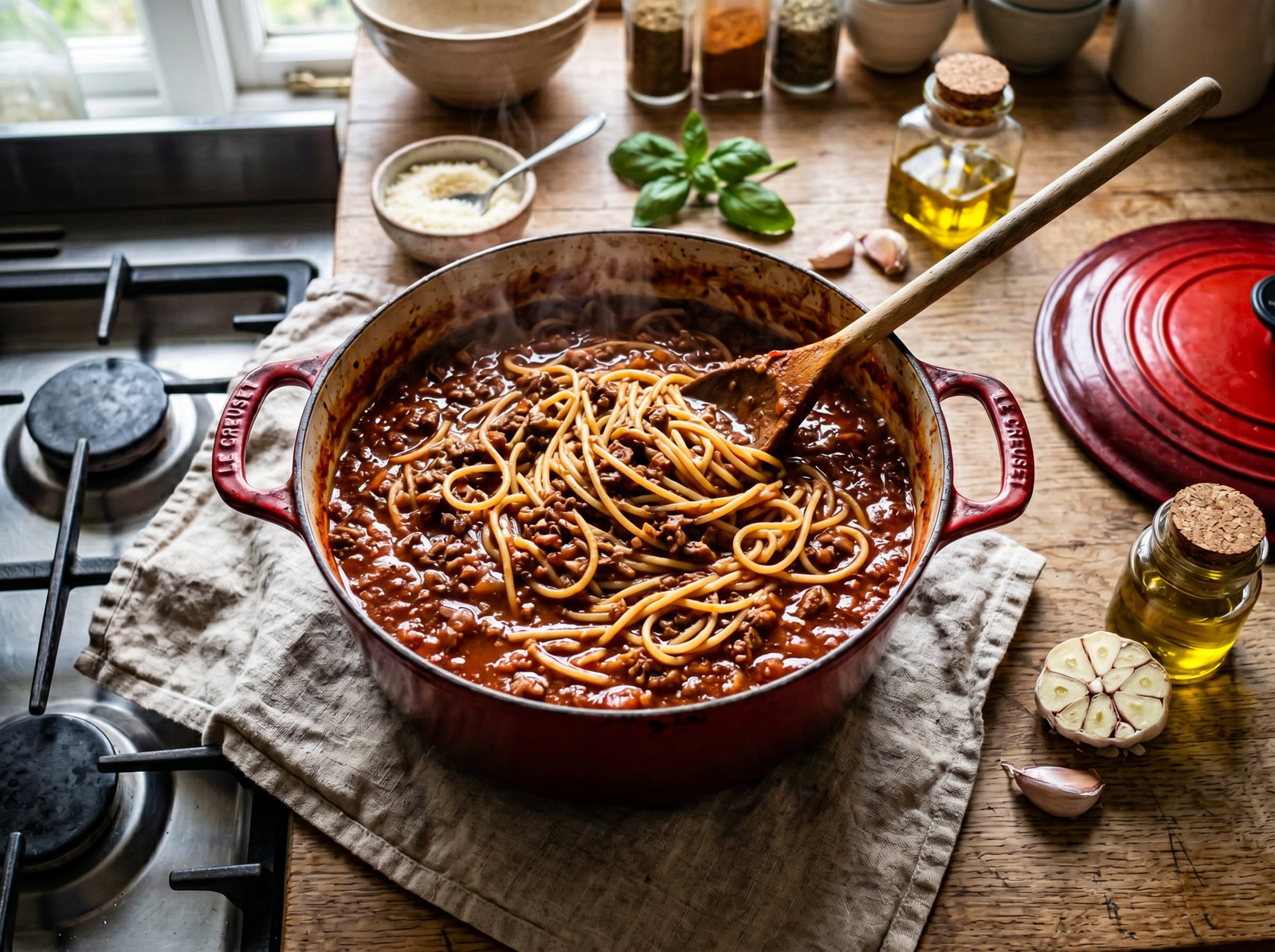One-Pot Spaghetti Bolognese
