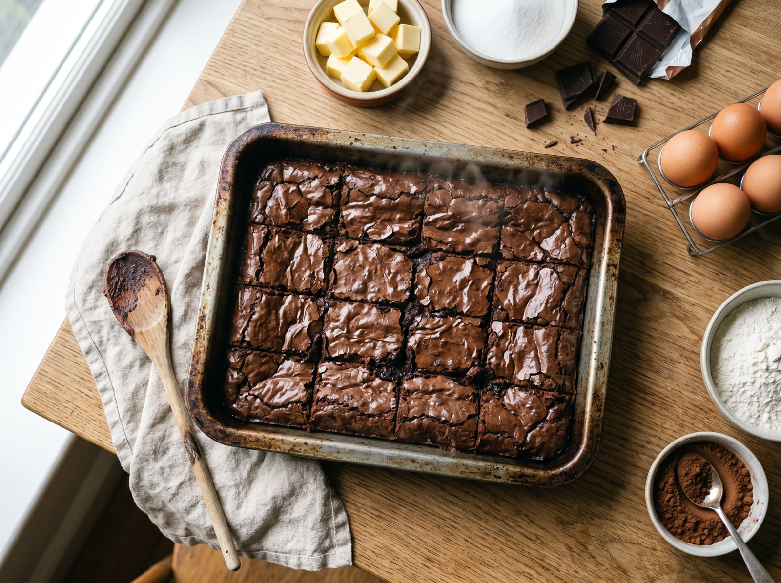 One-Tin Perfect Chocolate Brownies