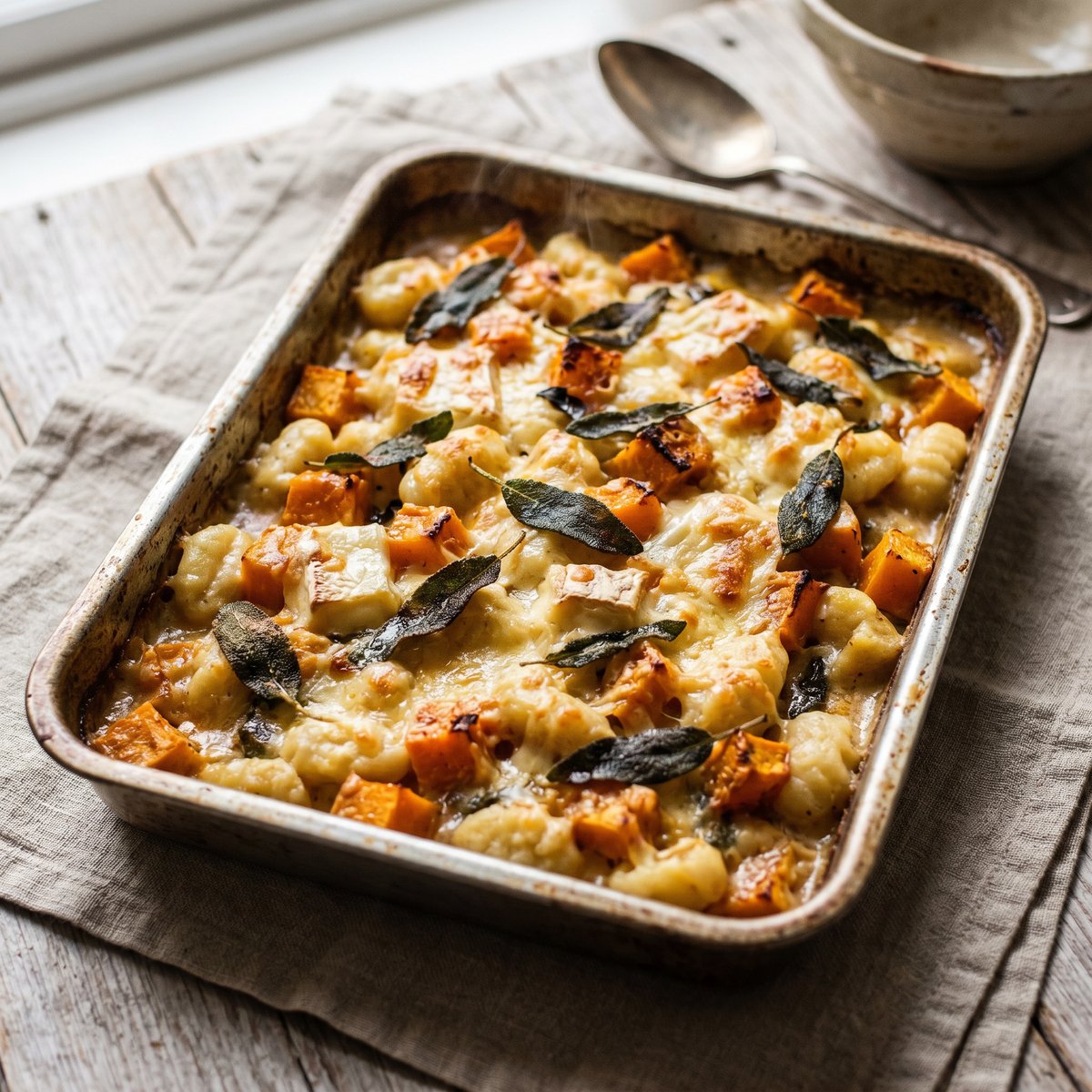 Pumpkin and Sage Gnocchi Bake
