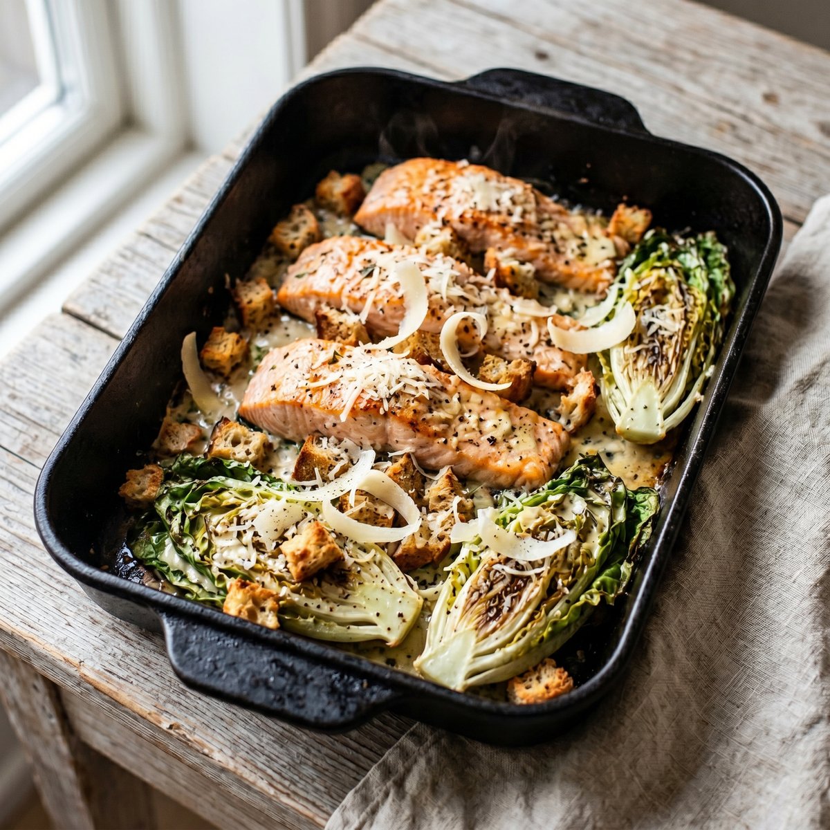 Baked Salmon Caesar Tray