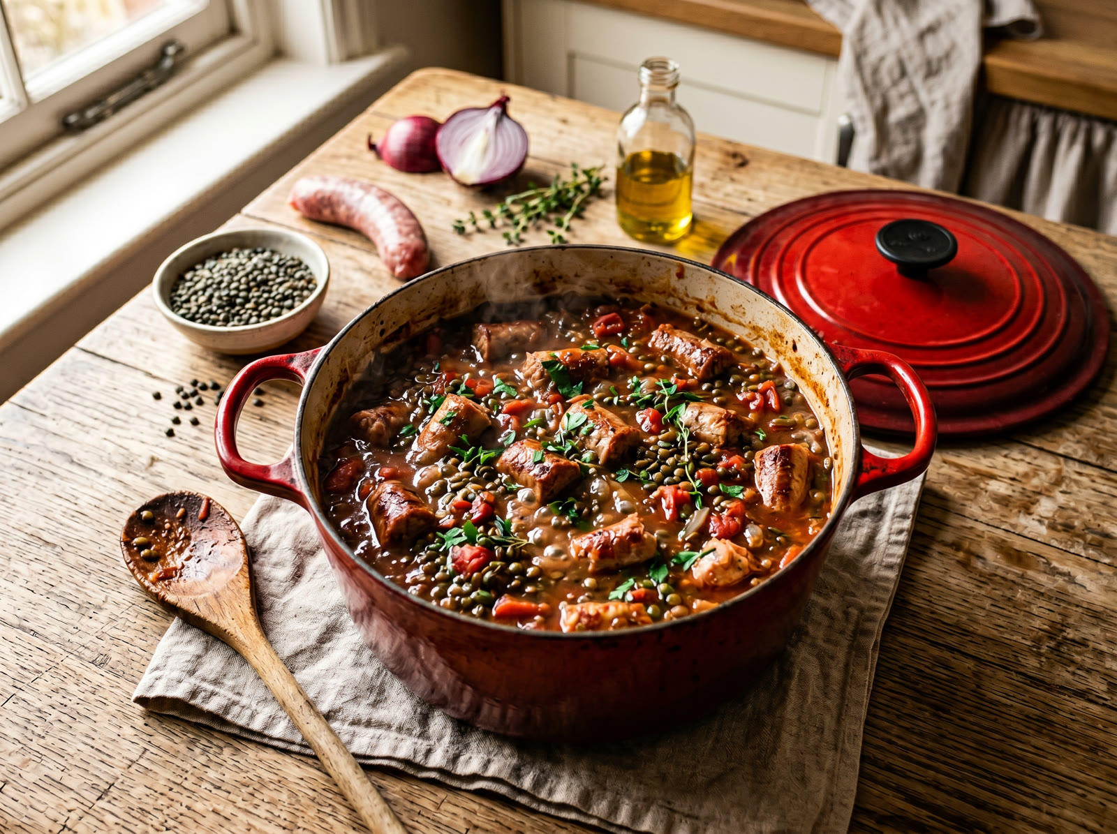Sausage and Lentil Stew
