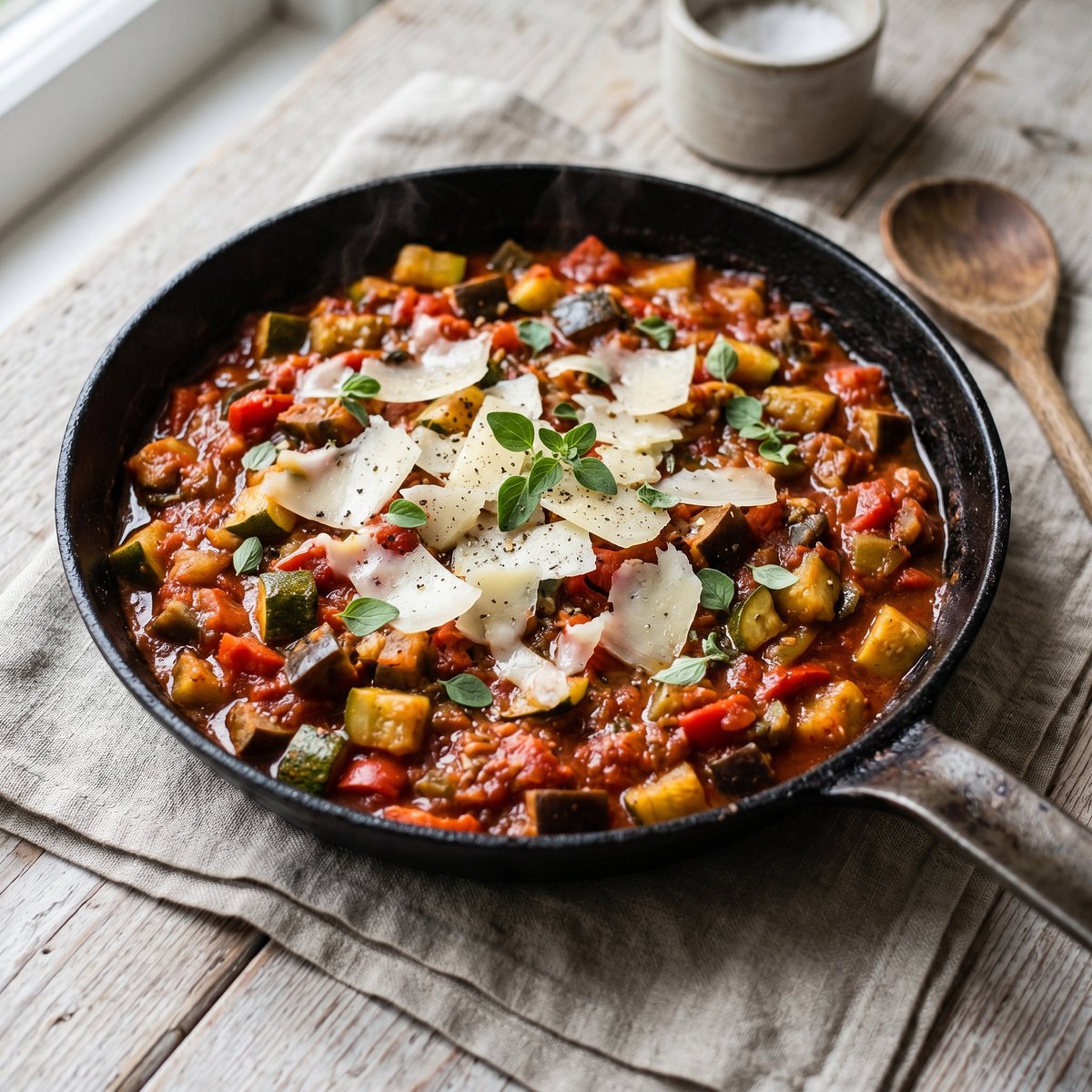 Spanish Pisto with Manchego