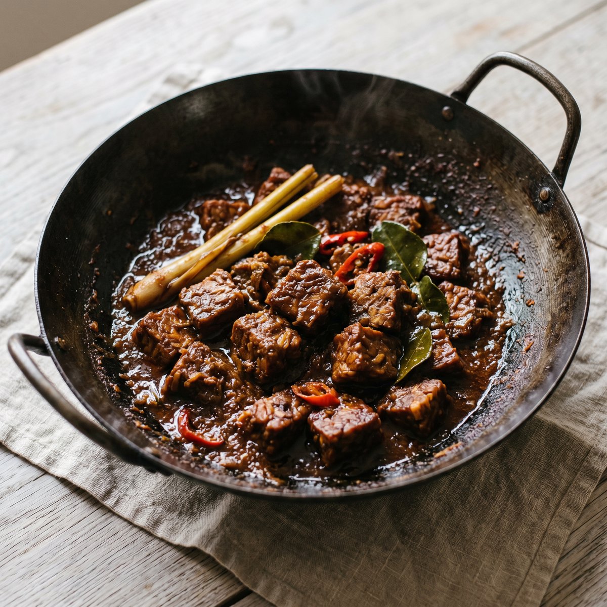 Indonesian-Style Tempeh Rendang