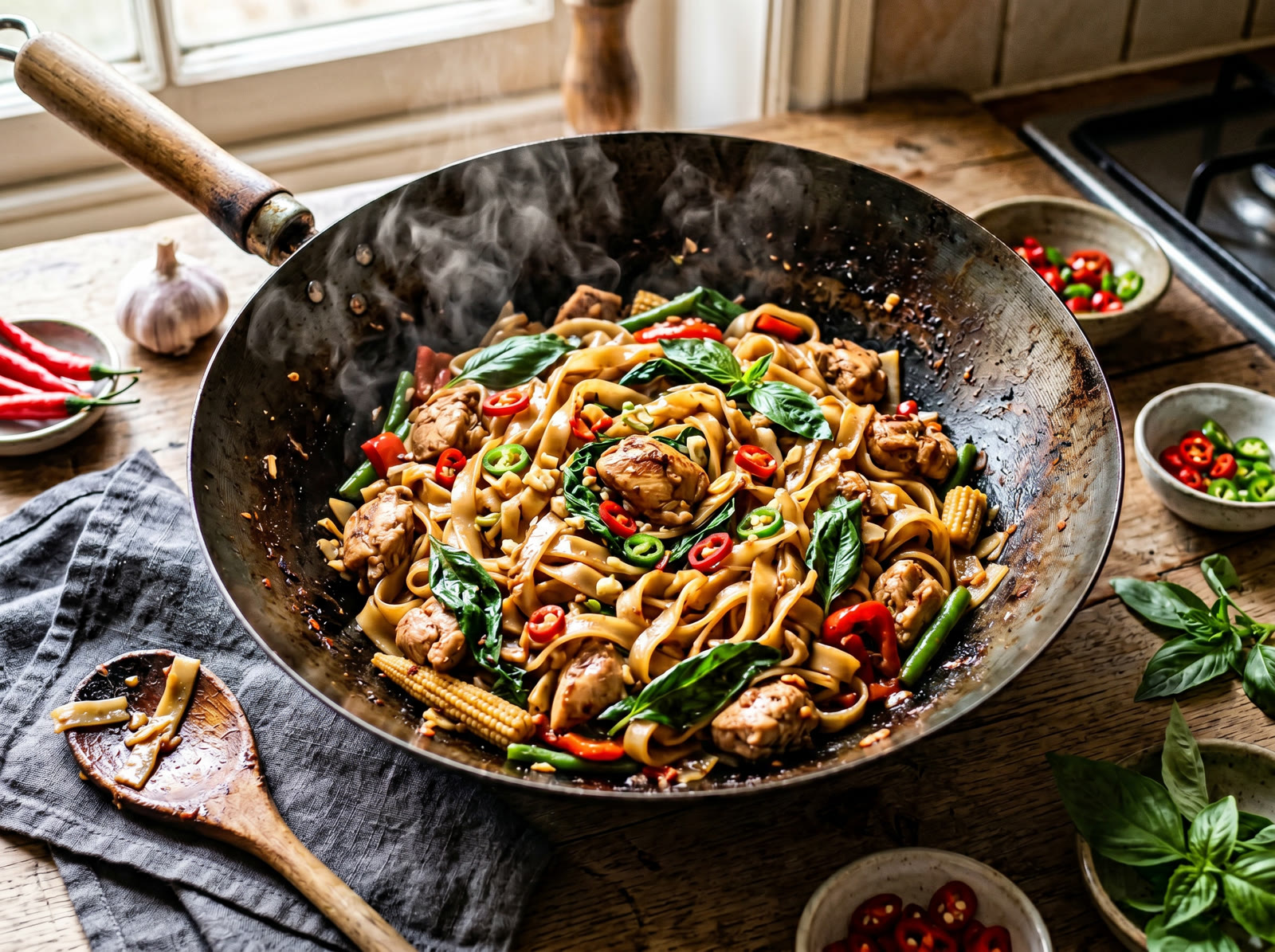 Thai Drunken Noodles (Pad Kee Mao)