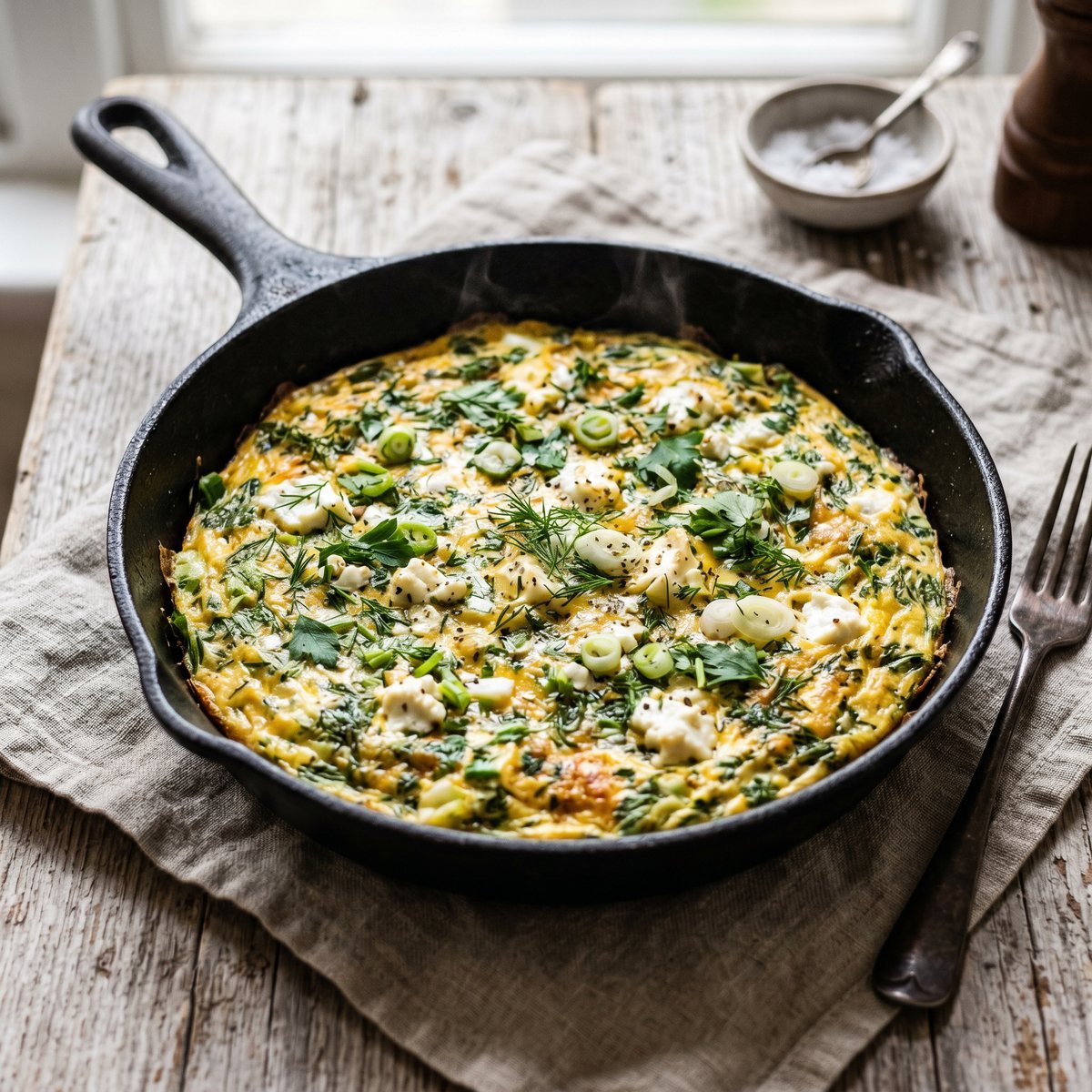 Turkish Kaygana Herb Omelette